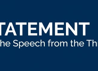 Statement on Today’s Speech from the Throne