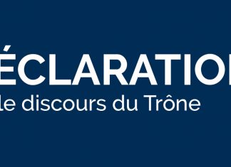 Déclaration sur le discours du Trône