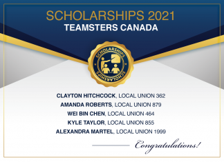 2021 Teamsters Canada Scholarships
