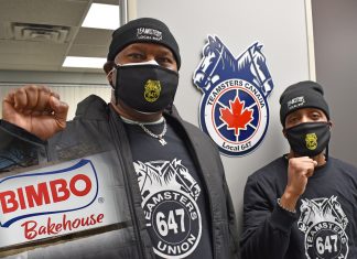 Les travailleurs et travailleuses de Bimbo Bakeries se joignent à la Section locale 647 du syndicat des Teamsters