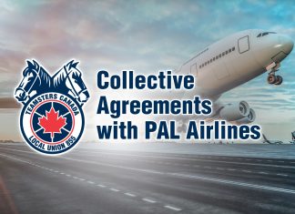 Teamsters Local Union 855 Ratifies Collective Agreements with PAL Airlines