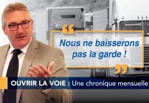 Ouvrir la voie : Chauffeur inc. – Nous ne baisserons pas la garde